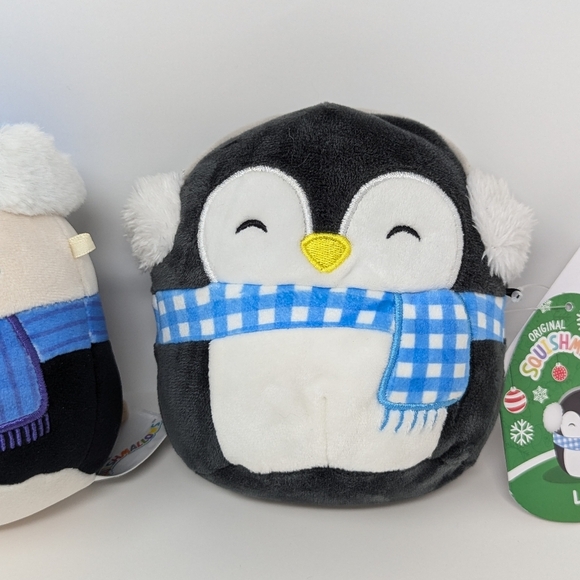 Squishmallows Winter Plush Penguin Cat Cam Luna Scarf Hat - Picture 4 of 9